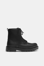 Botas acordonadas piel