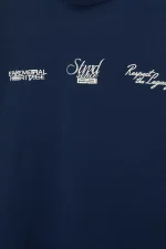 Camiseta azul estampada de STWD (7)