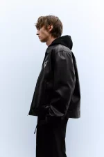 Leather effect trucker jacket (5)
