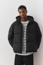 Padded jacket with hood (2)