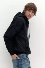 Sudadera básica capucha cremallera (5)