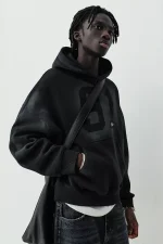 Sudadera capucha negra STWD 91 (1)