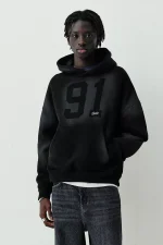 Sudadera capucha negra STWD 91 (2)