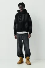 Sudadera capucha negra STWD 91 (5)