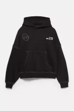 Sudadera negra capucha STWD