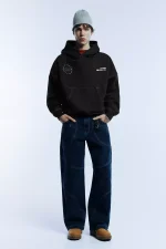 Sudadera negra capucha STWD (4)
