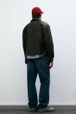 Washed faux leather jacket (3)