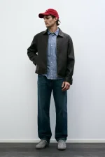 Washed faux leather jacket (5)